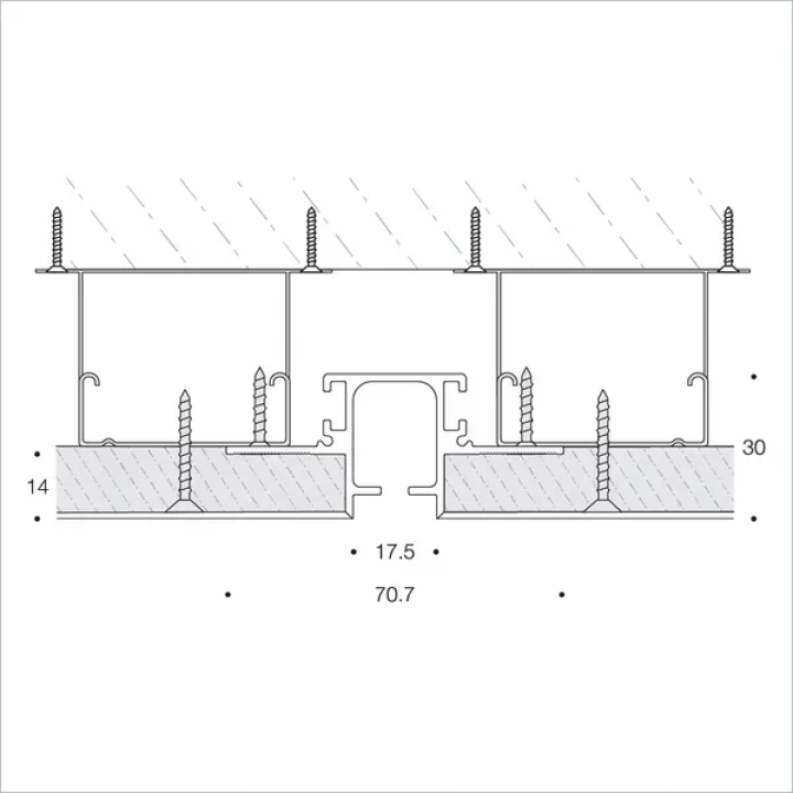 Mriya Luxe concealed moisture-resistant white curtain track (M.LUXE.04)